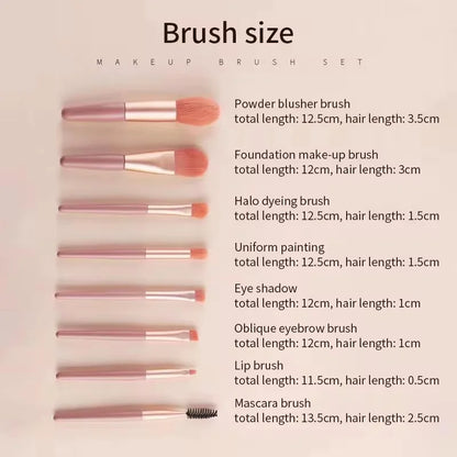 8-Piece Makeup Brush Set